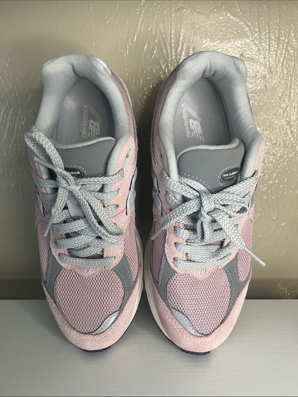 New Balance Pink and Gray Kids Sneakers